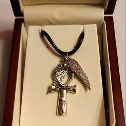 Ankh And Wings Necklace