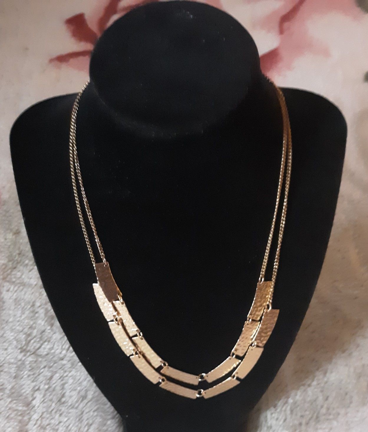 2 layer gold necklace