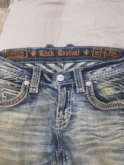 Mens Rock Revival -Size 30 Elijah - Slim Straight