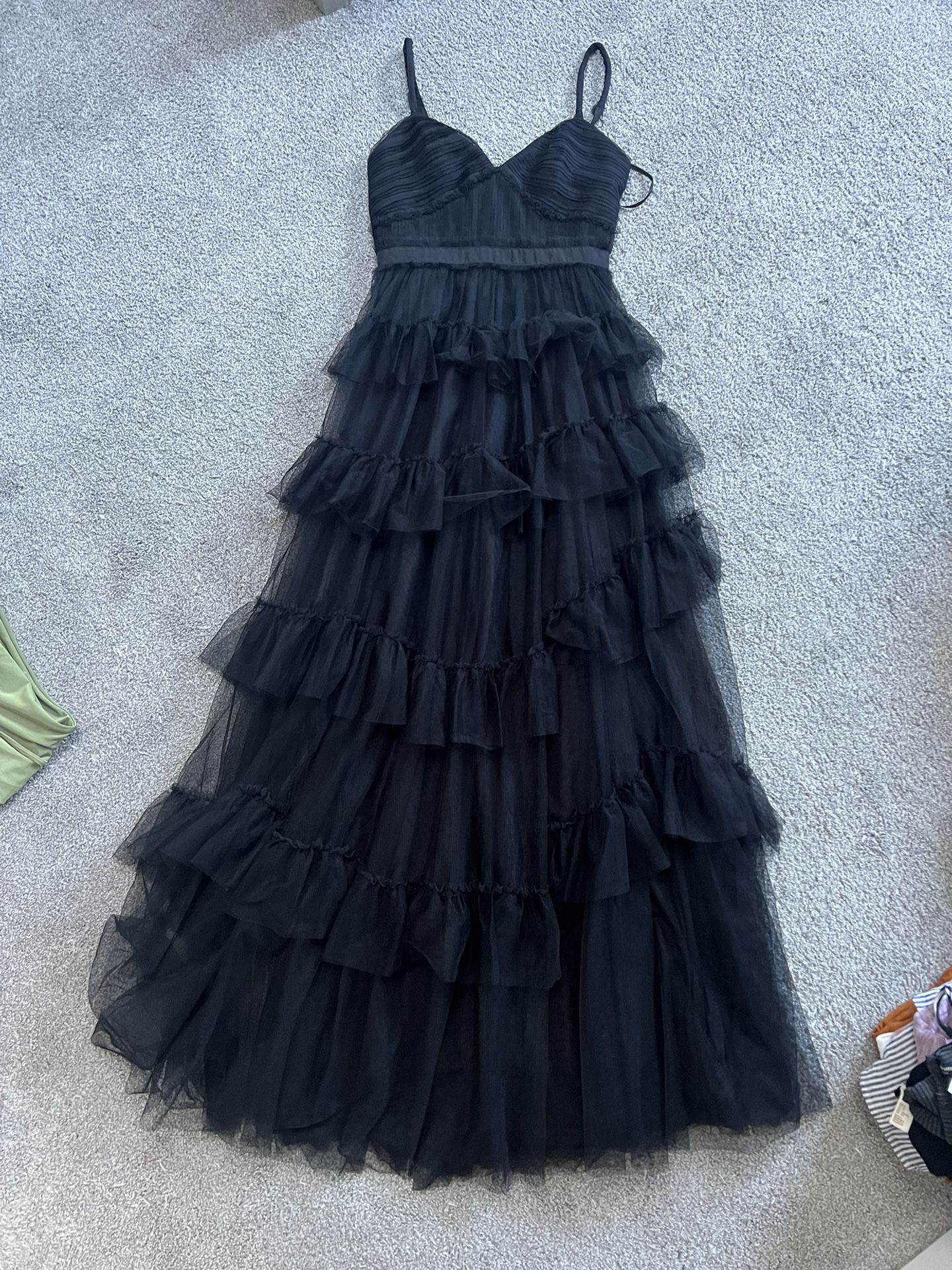 Betsy&Adam Black Tulle Dress Women’s Size 4
