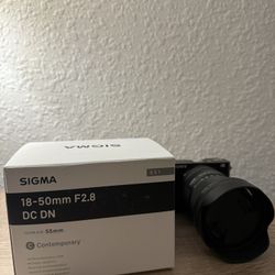 Sigma 18-50mm F2.8