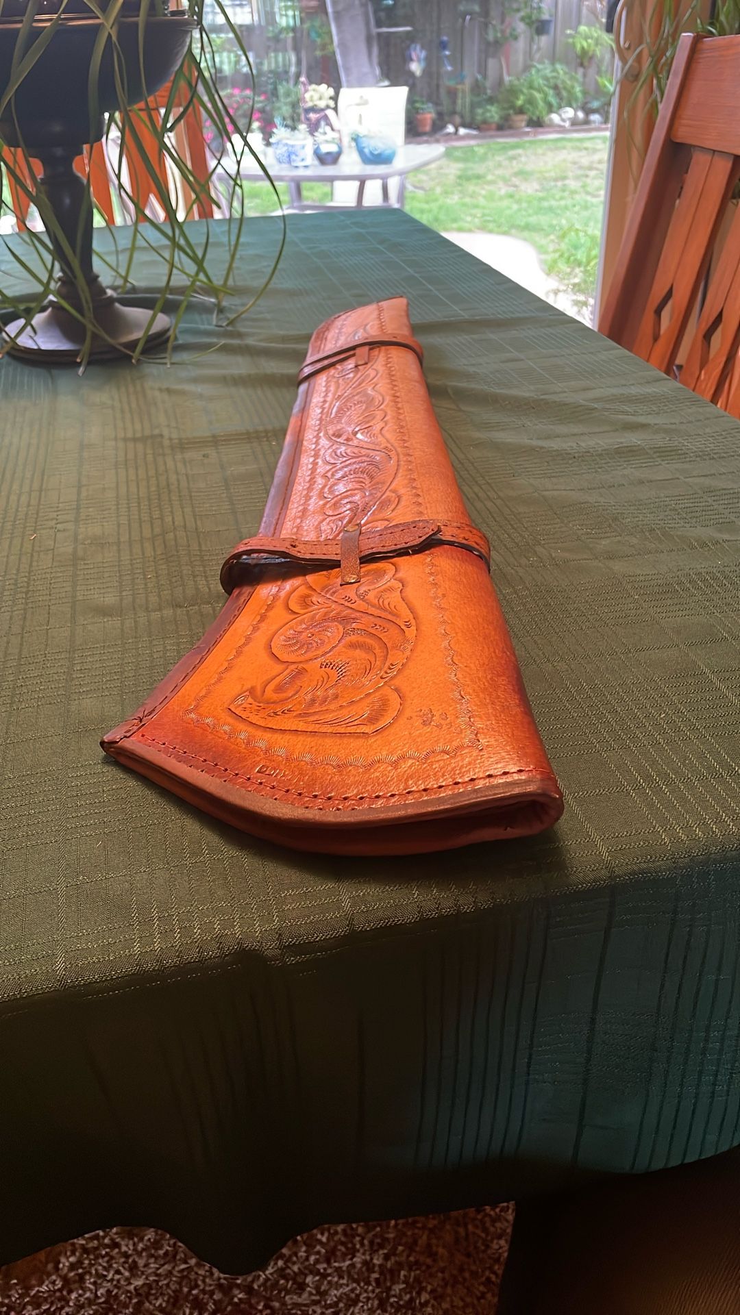 Vintage Leather Rifle Scabbard