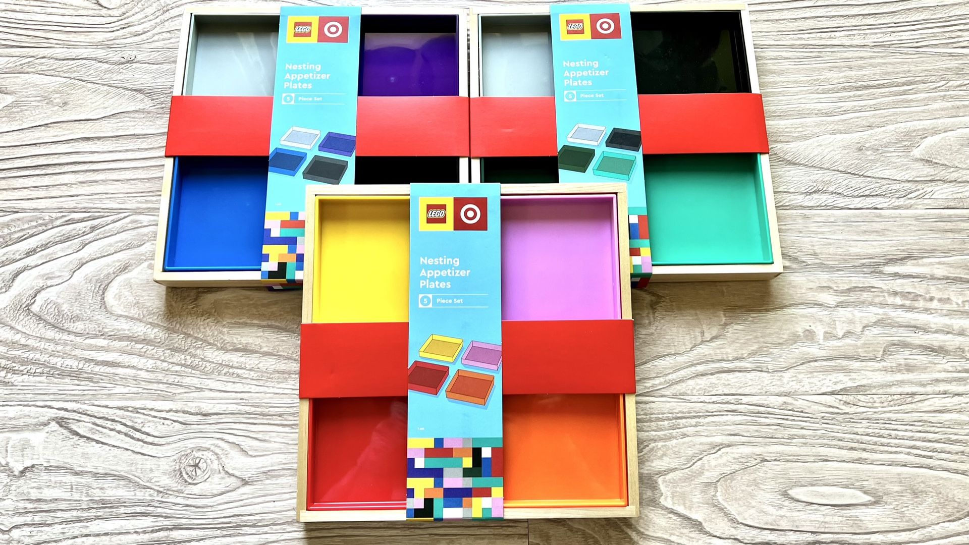 NEW LEGO Special Collectable Nesting Appetizer Plates Set of 3