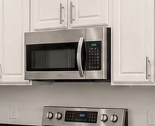 Under cabinet microwave and dishwasher