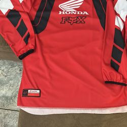 Y2K Fox Honda CR Racing Jersey Size XL 