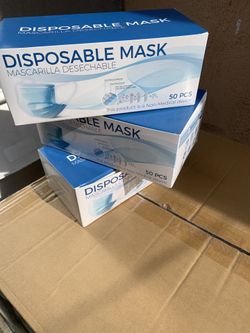 Blue disposable masks 200 pcs