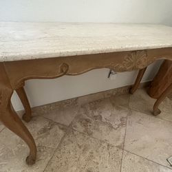 Marble top Entry Table 