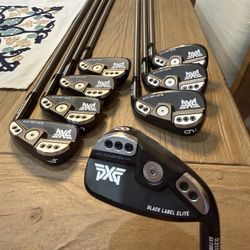 PXG 0311 P GEN5 Double Black Iron Set 4-PW, GW AeroTech Steel Fiber i80 Shafts  