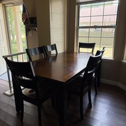 Solid Wood Dining Table Set 
