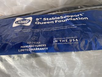 Sealy Queen Box Spring — never used, opened, new with tags