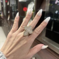 Ring Yellow Gold 14 Kt. Crucifix 