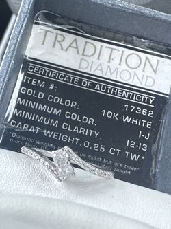 White Gold - Diamond - Promise Ring