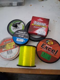 Assorted fishing lines