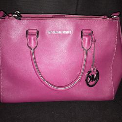 Michael Kors Sutton Medium Leather Satchel Handbag