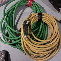 3 Air Hoses And Blow Gun