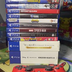 PS4 12 Games And Controller 