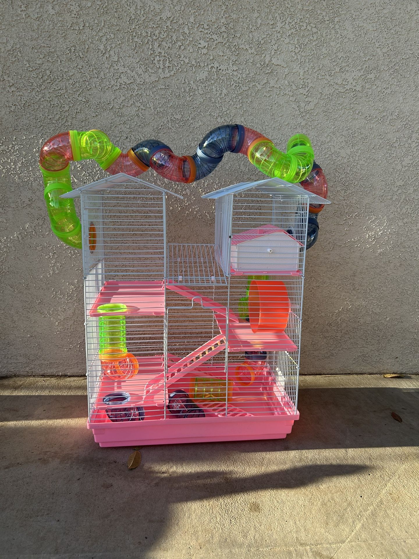 Pink Hamster Cage
