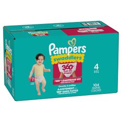 Pampers Swaddler 360 Disposable Baby Diapers - Size 4 - 104ct $29.99