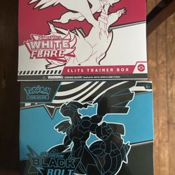 Pokemon Black Bolt White Flare Elite Trainer Box Etb