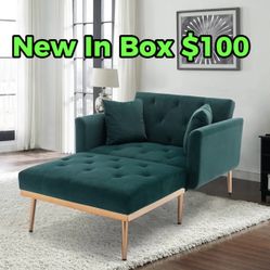Green Sofa Bed Couch 🛋️ Brand New In Box Folds Down Into A Bed 🛏️ 