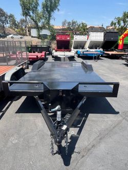 2025 Carson Deluxe Car Hauler Black 8.5x18 7k GVWR