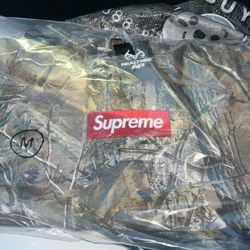 Supreme Box Logo Hoodie Sweatshirt Realtree AP Camo size Medium 