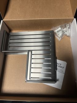 Ginger 28505 Nickel Surface 8.8" Metal Corner Shelf