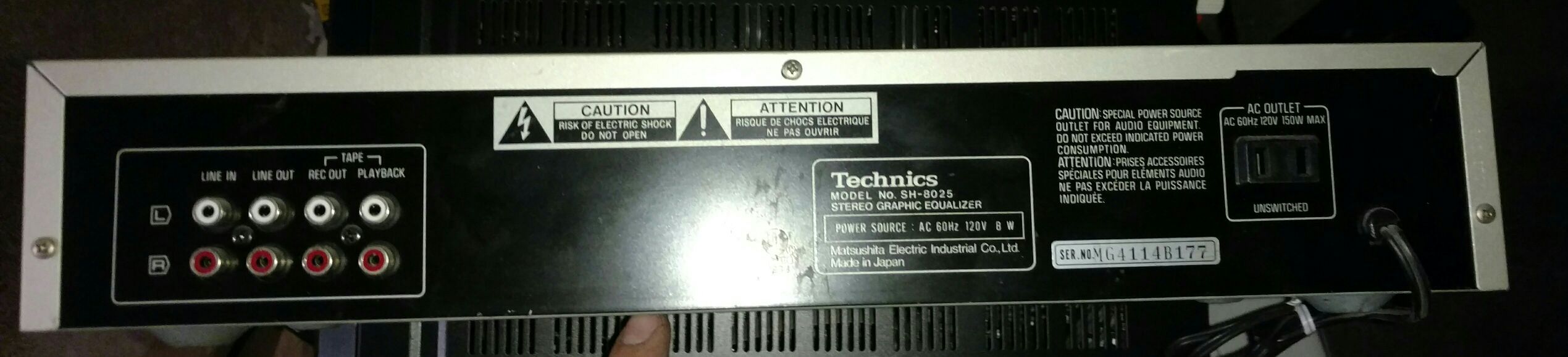 Old school Technics equalizer