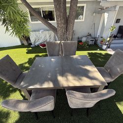 Table 6 chairs  4’x2