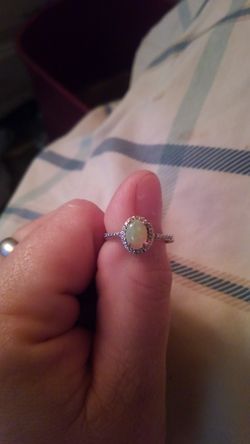 Size 6 women's ring sterling silver rings what's opal stones