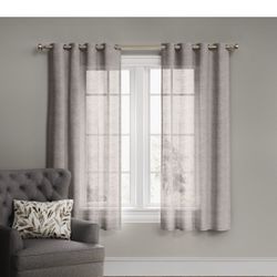 curtain one panel gray color