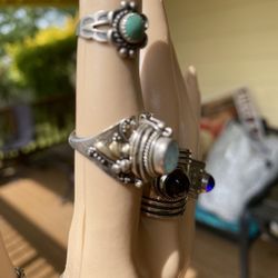 Unique Rings Sterling Silver $125 For All