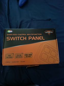 Auxbeam RC-800 RGB Wireless Control Multifunction Switch Panel (8 Gang)