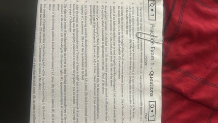 Real estate practice exam from 2020