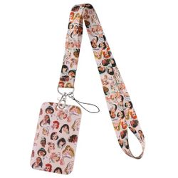 Disney - Princesses - Badge ID Card Key Badge Lanyard Keychain Cardholder USB Holder
