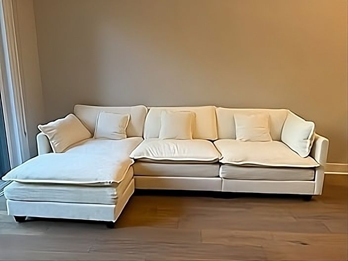 [TWO SOFAS] 2 Seat Sofa set & U Shaped Sofa + Ottoman 
