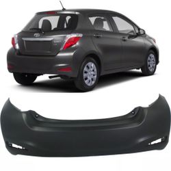 Toyota Yaris Hatchback Rear Bumper 2012 To 2014 New 