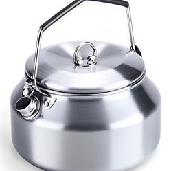 Veadoolly Camping Kettle Outdoor Campfire Camp Kettle, 1L