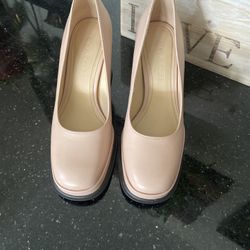 🌺🌸🌺HERMOSOS ZAPATOS 100% DE PIEL Y AUTÉNTICOS COLOR PALO DE ROSA NUEVOS SIZE 5