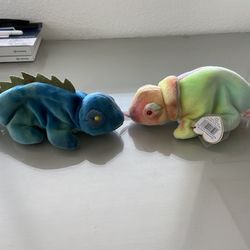 Iggy And Rainbow Beanie Babies Ty