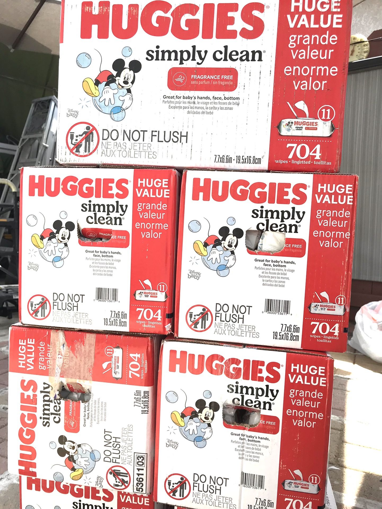 Huggies Simply Clean 704 Wipes