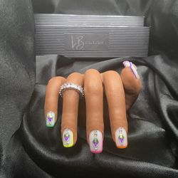 SKITTLES - Natural Handmade Premium Press On Nails