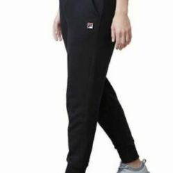 FILA (L ) LADIES FLEECE JOGGER BLACK NEW