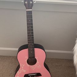 First Act Pink Acoustic Guitar 