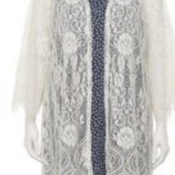 White Lace Cardigan Plus Size 