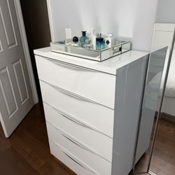 White Dresser & Perfume Tray 