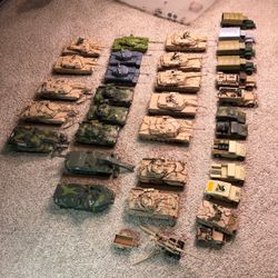 Huge 34 piece 1:72 Painted Tank Apc Halftrack Military Model Lot 3D Printed READ