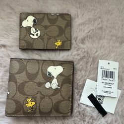 Coach X Peanuts Wallet 3 In 1 Set