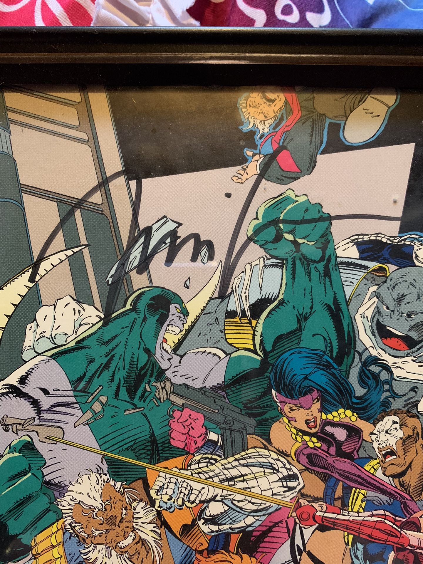 Dc Comic Artwork Signed By Jim Lee