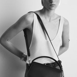 YSL Saint Laurent Voltaire Crossbody Purse In Box Leather 